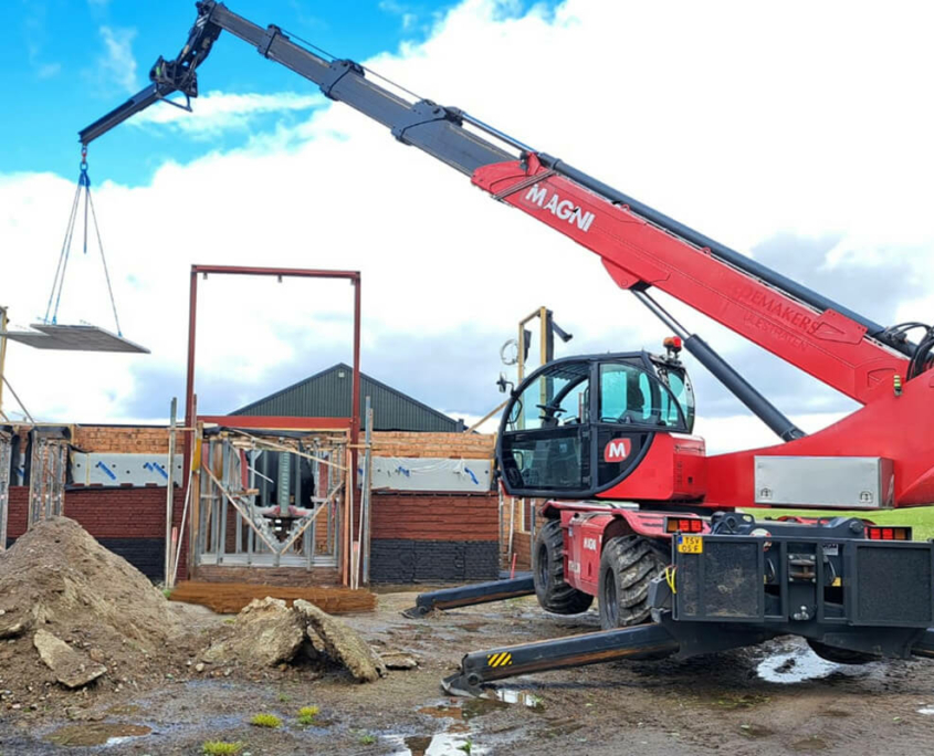 Grote verreiker te huur met machinist